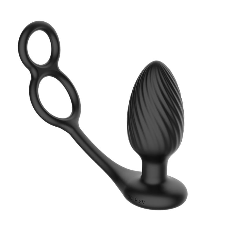 Nexus - Tornado Roterende Anaal Plug met Cock & Ball Rings