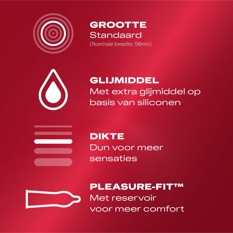- Préservatifs Thin Feel Extra Lube - 40 pièces 2