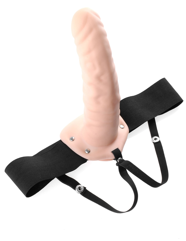 Fetish Fantasy Series Gode-ceinture Hollow Strap-on 8'' Beige 5