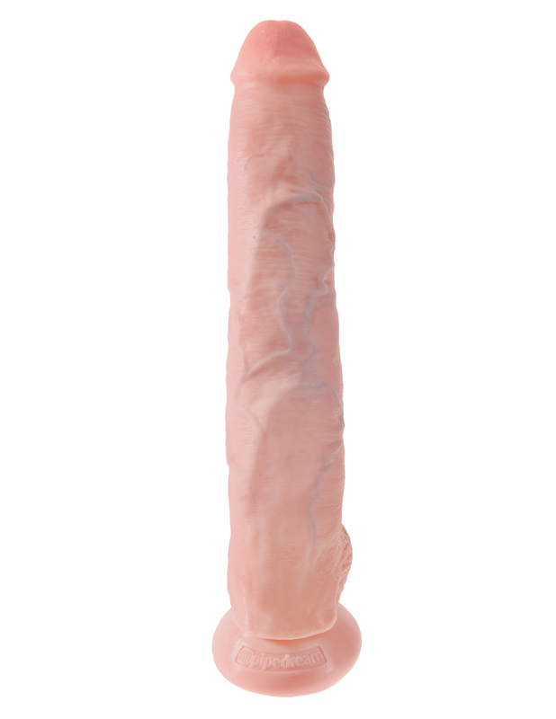 King Cock Gode Cock with Balls 14'' Beige 6