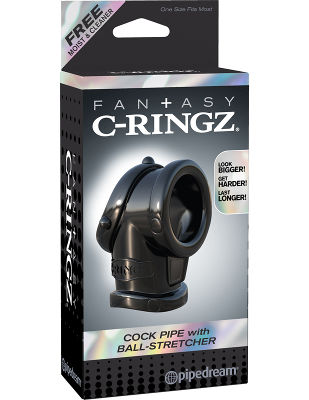 Fantasy C-ringz Cockring Cock Pipe & Ball-Stretcher Noir 7