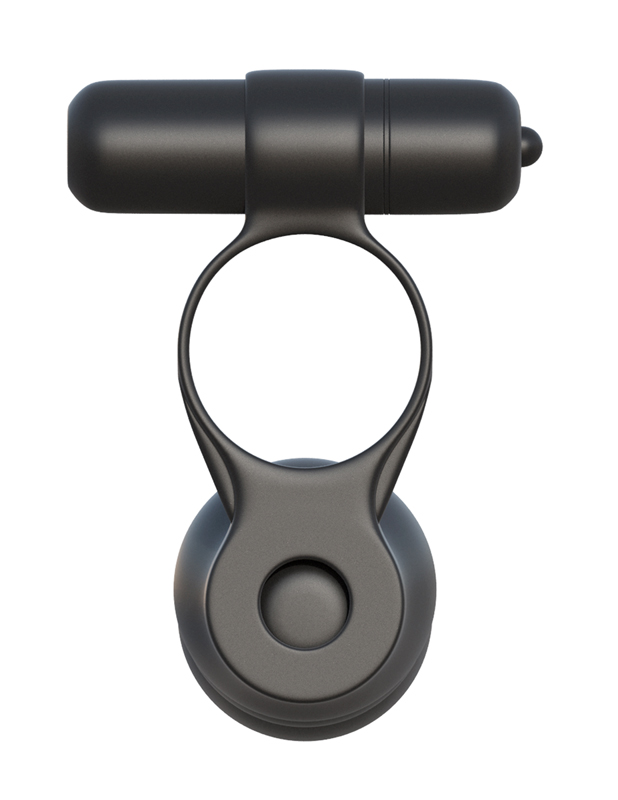 Fantasy C-ringz Cockring & gode Posable Partner Double Penetrator Noir 4