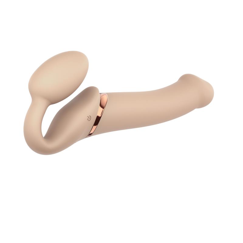 Strap On Me - Consolador vibrador sin correas - tamaño L - Beis