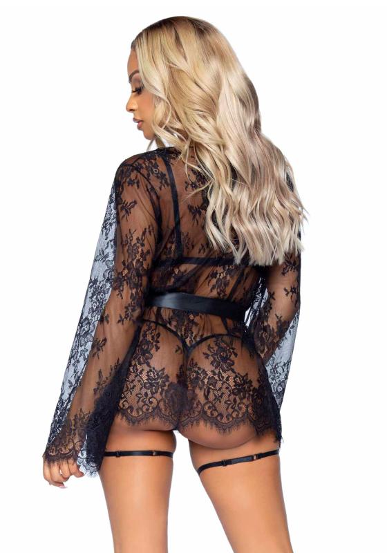 Thumbnail - Leg Avenue »All Romance« Body & Kimono Set