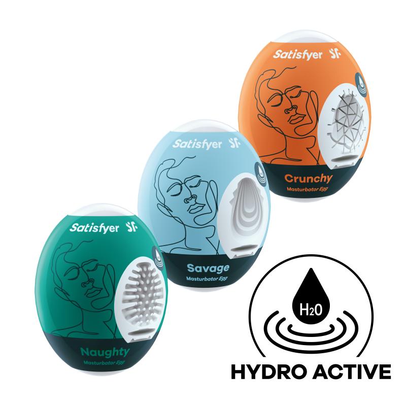 Œufs Masturbateurs Set Naughty, Savage & Crunchy 4