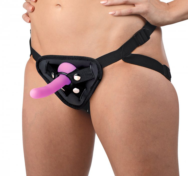Double-G Deluxe Vibrating Strap-On Kit image