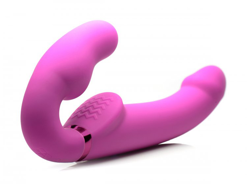 Strapless Strap-on inflable con control remoto
