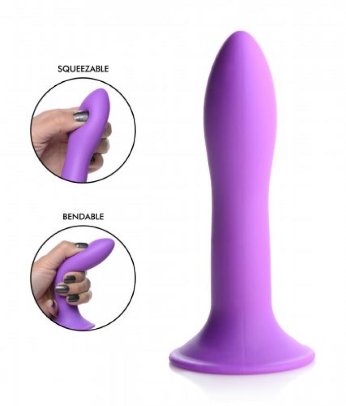 Consolador de silicona flexible - Púrpura