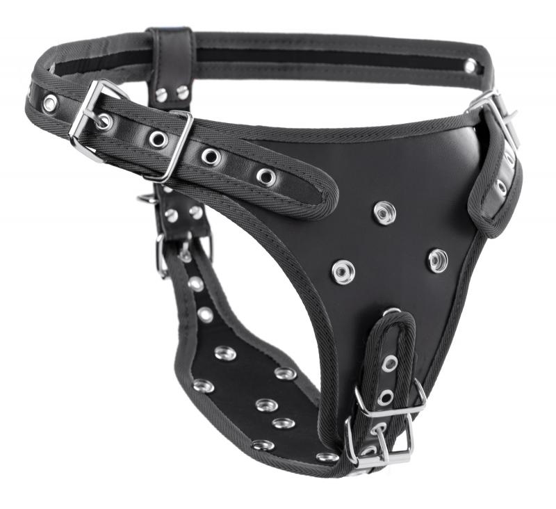 Harnais pour gode-ceinture à double pénétration - Noir 2