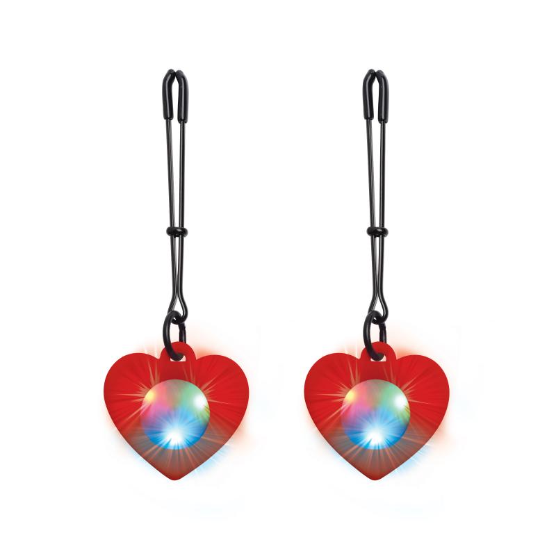 Charmed - Pinzas Para Pezones En Forma De Corazón Con Luces Led