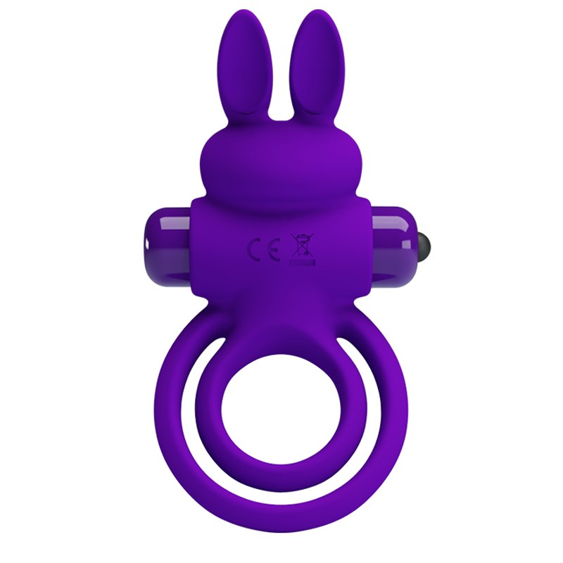- Anneau pénien rabbit vibrant - Violet 2