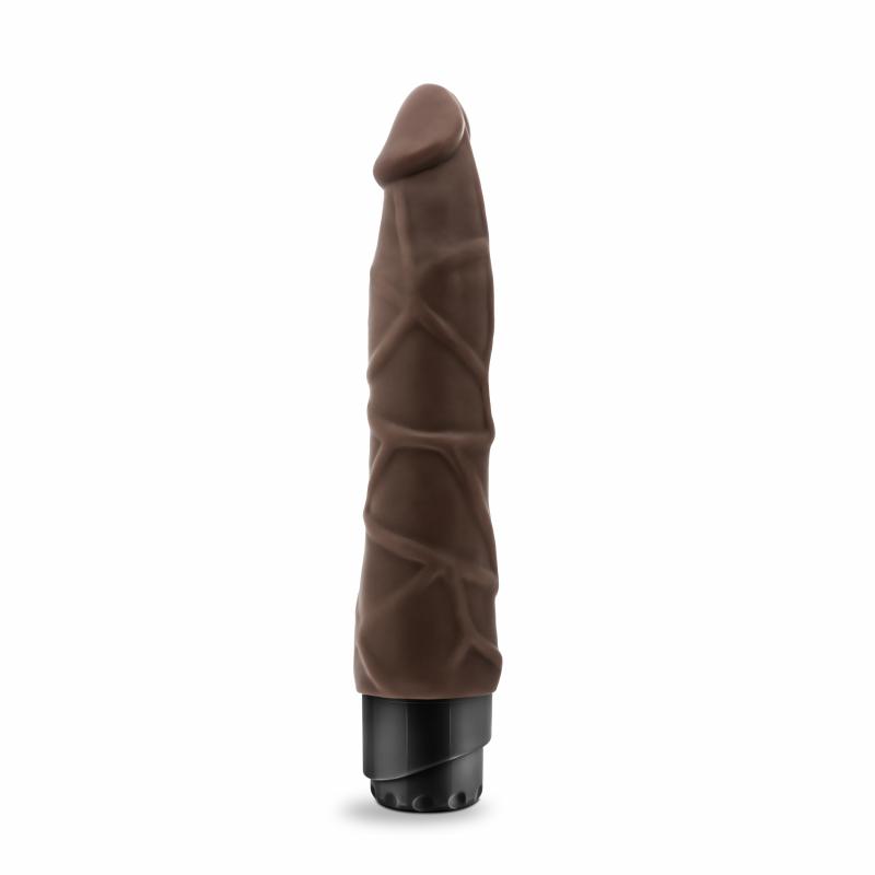 Dr. Skin - Consolador vibrador Cock Vive no1 - Chocolate
