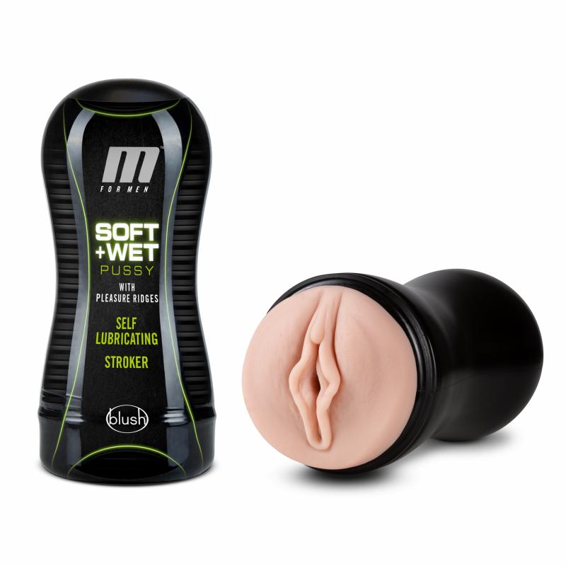 Image of M for Men - Soft and Wet - Muschi mit Lustrippen - Selbstbefeuchtend