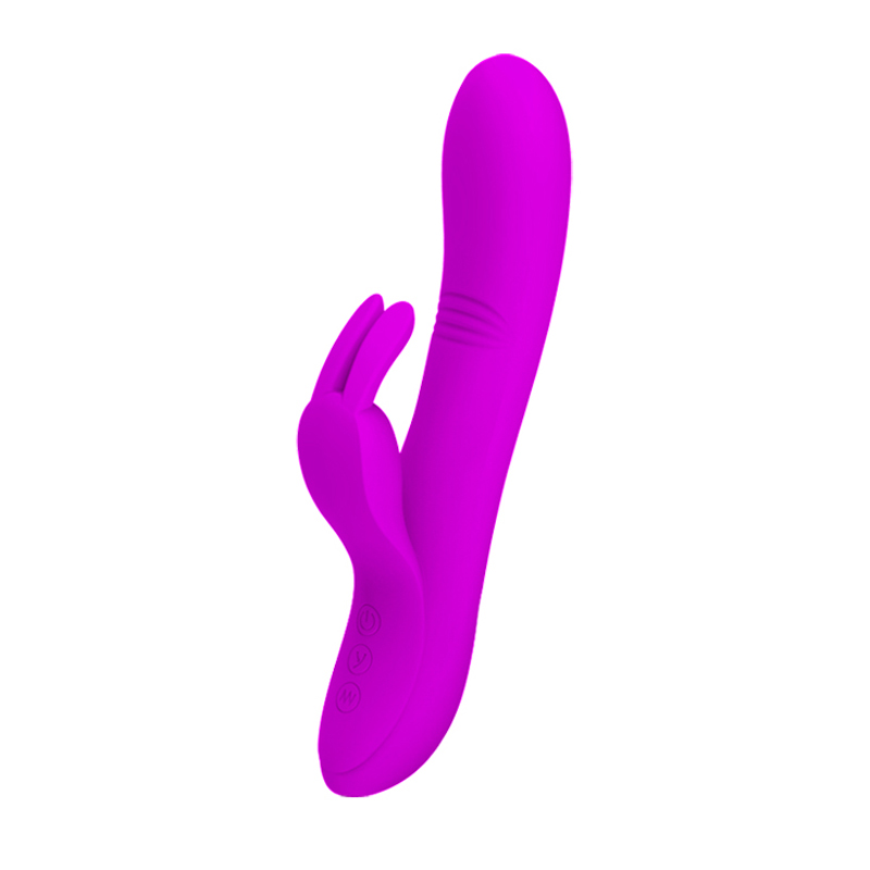 Vibrador con forma de conejo Dylan - Púrpura