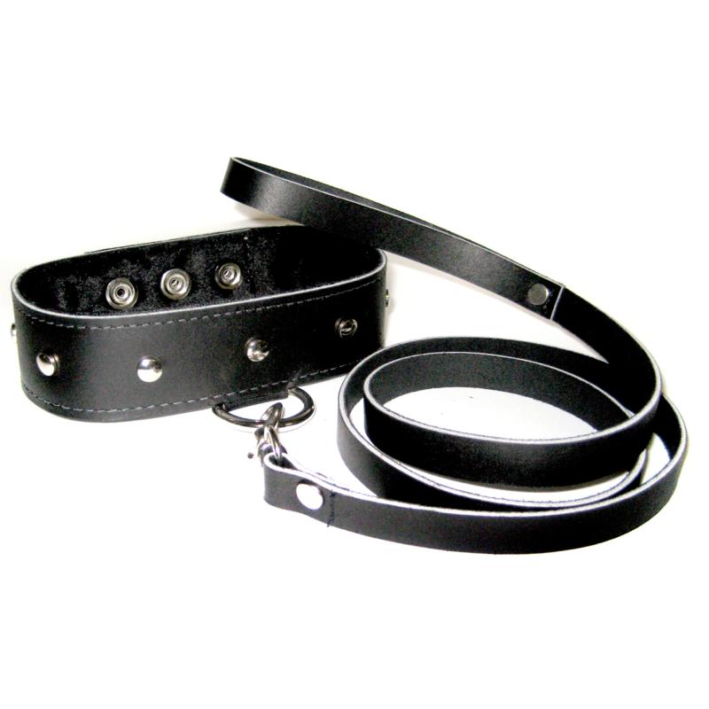 Sportsheets – Leather Collar & Leash Set