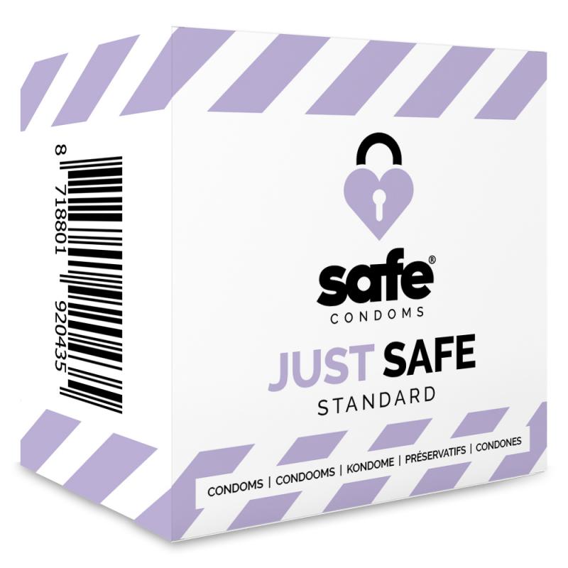 SAFE - Condones con lubricante a base de silicona - Estándar - 5 piezas