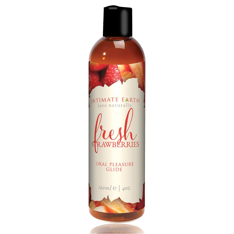 Intimate Earth – Natural Flavors Glide Fresh Strawberries 12