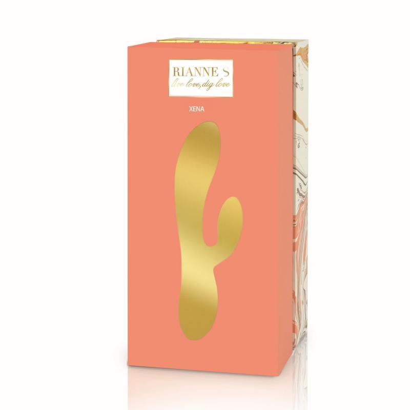 RS - Essentials - Xena Verwarmende Rabbit Vibrator - Perzik 4