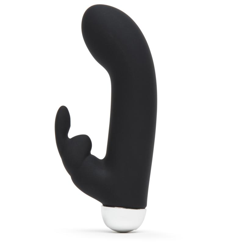 Fifty Shades of Grey - Greedy Girl Oplaadbare Mini Rabbit Vibrator - Zwart