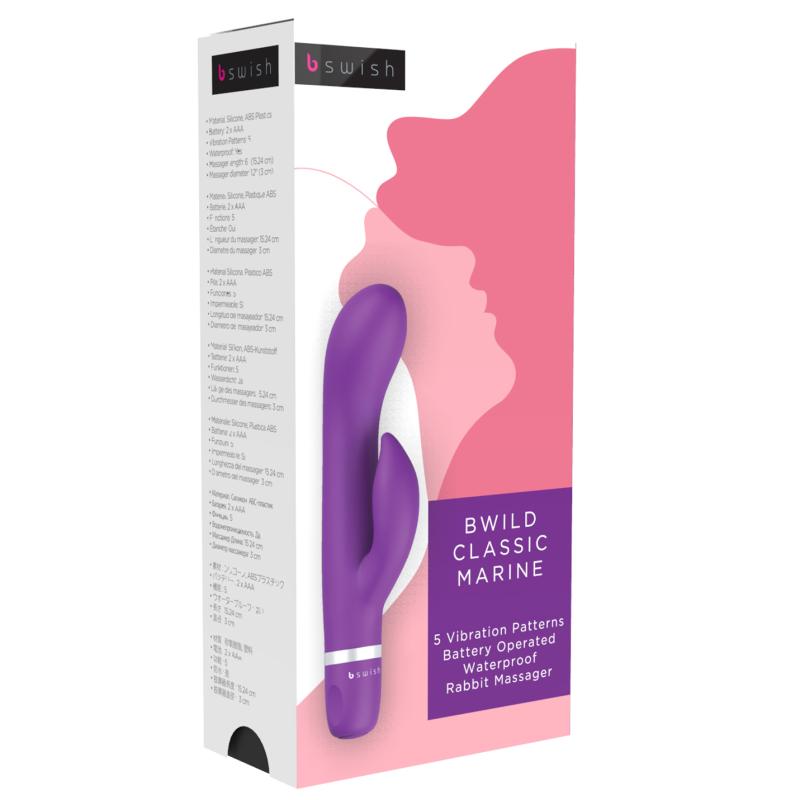 - bwild Classic Marine Rabbit Vibrator Purple 2