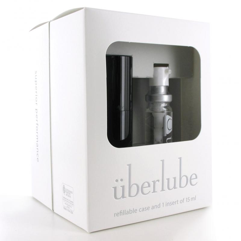 Überlube - Paquete de viaje de lubricante a base de silicona Good-To-Go 2 x 15 ml