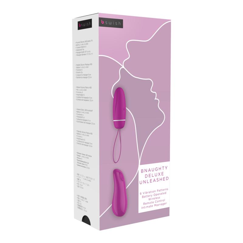 Thumbnail - B Swish - bnaughty Deluxe Unleashed Vibrating Bullet Raspberry