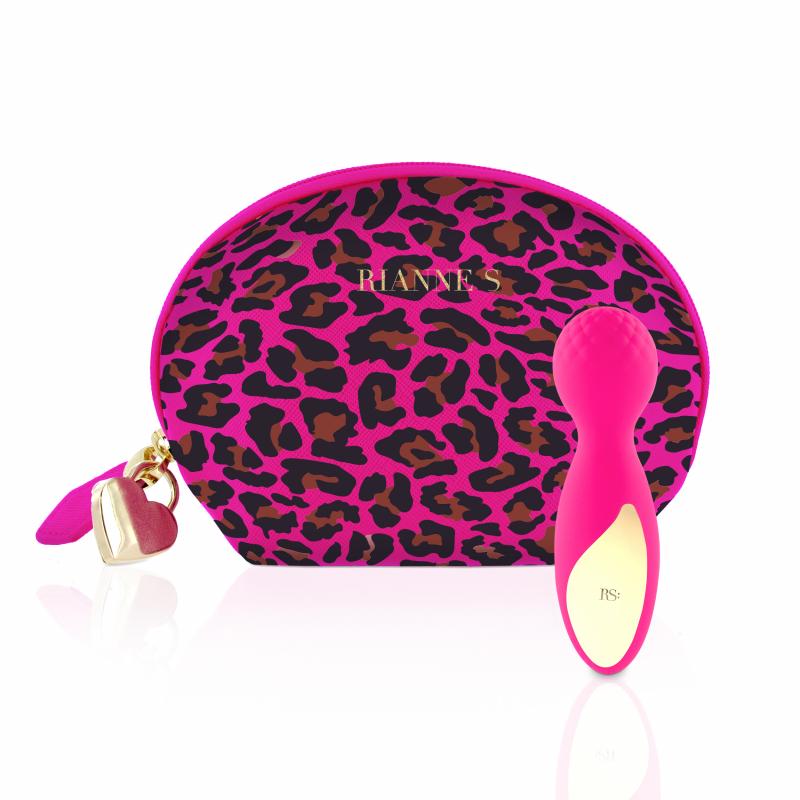 RS - Essentials - Mini masajeador de clítoris Lovely Leopard - Rosa