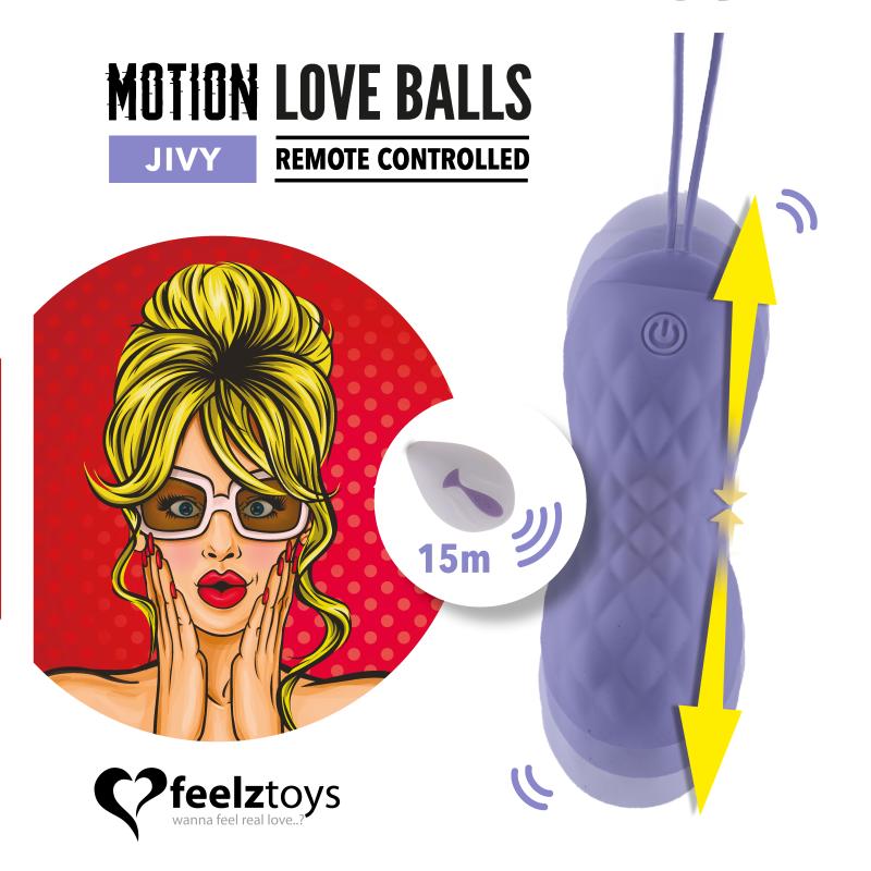 Thumbnail - FeelzToys – Jivy Remote Liebeskugeln – Lila