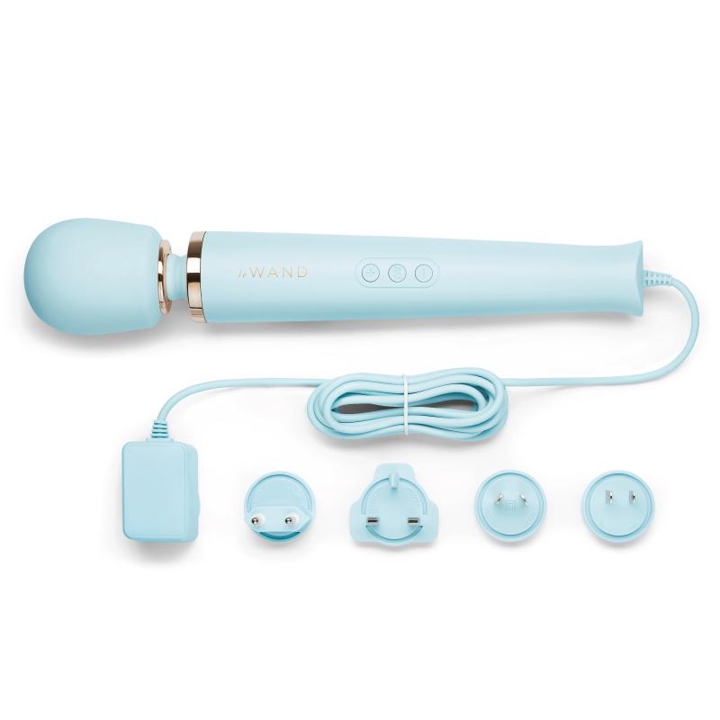 Thumbnail - Le Wand - Powerful Plug-In Vibrating Massager Sky Blue