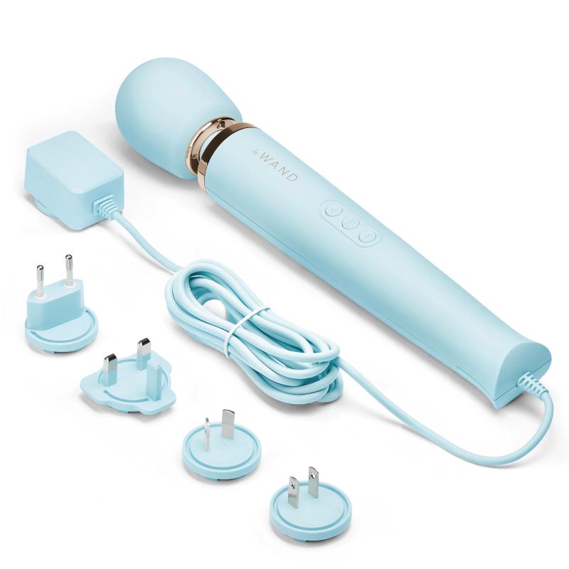 Thumbnail - Le Wand - Powerful Plug-In Vibrating Massager Sky Blue