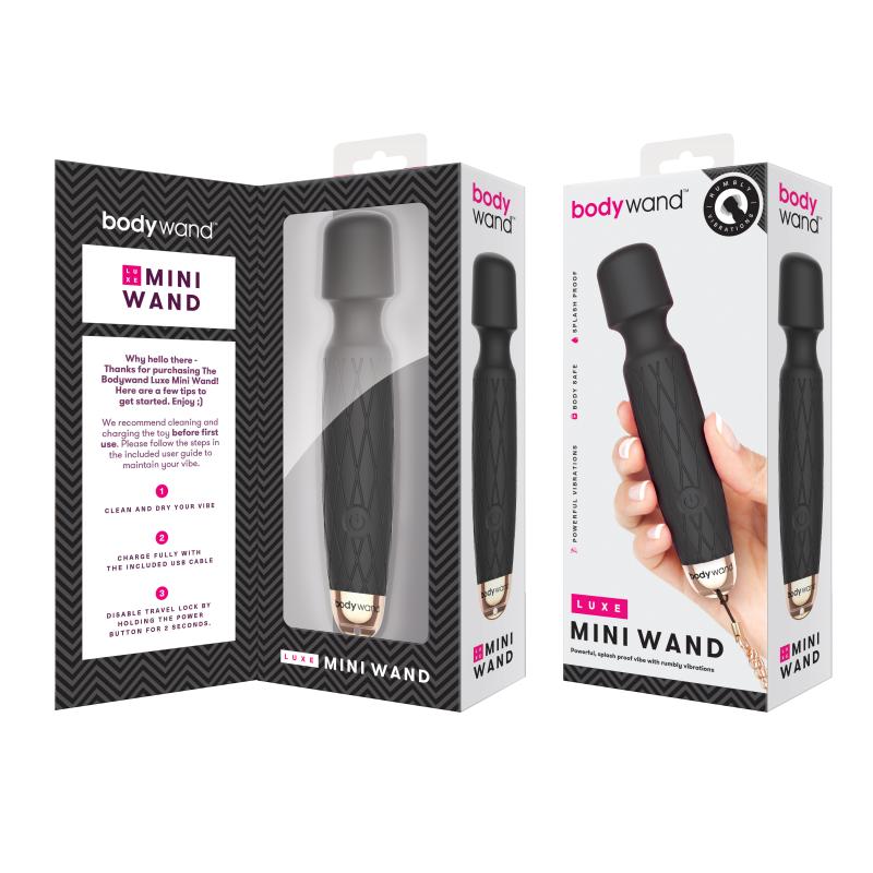 - Luxe Mini USB Wand Vibrator Black 2
