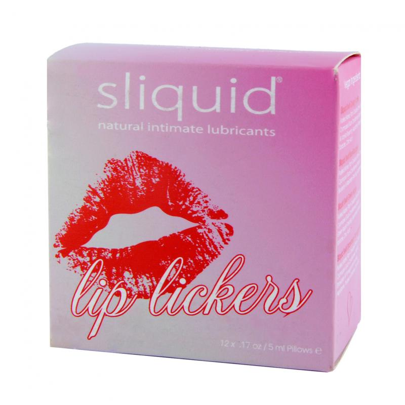 Cubo de lubricantes Lip Lickers de Sliquid - Kit de lubricantes 12 x 5 ml