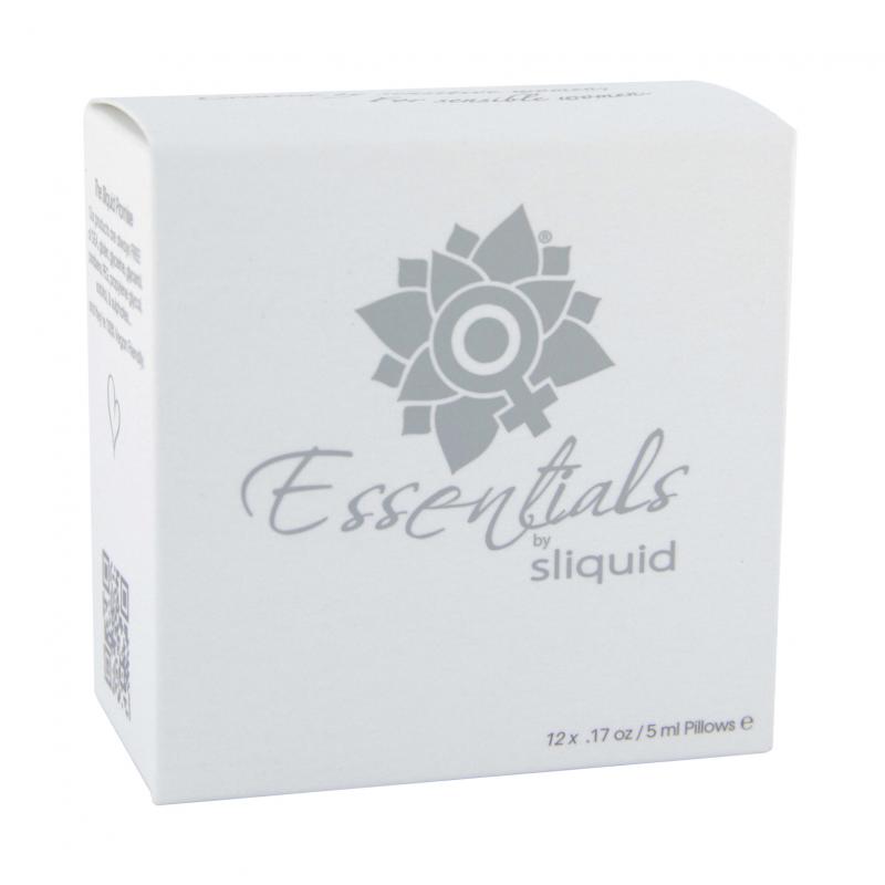 Cubo de lubricante Essentials de Sliquid - Kit de lubricantes 12 x 5 ml