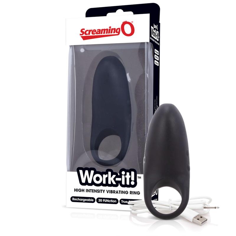 - Work-it! Vibrating Ring Black 2