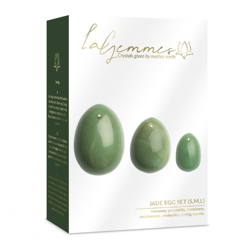 - 3-delige Yoni Egg Set - Jade 2