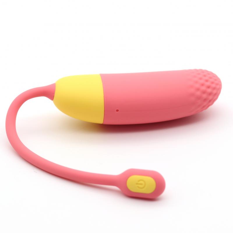 Magic Motion - Huevo vibrador Vini controlado con una aplicación - Coral/amarillo