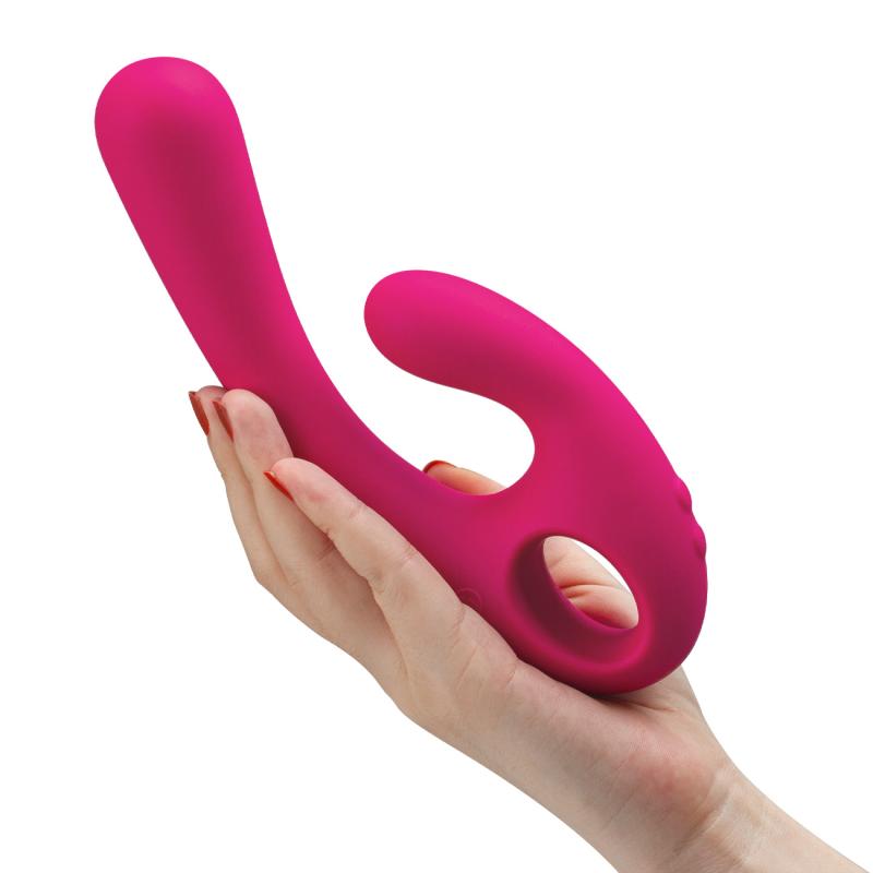 - Flex Bi Bendable Dual Stimulation Vibromasseur Rose 2