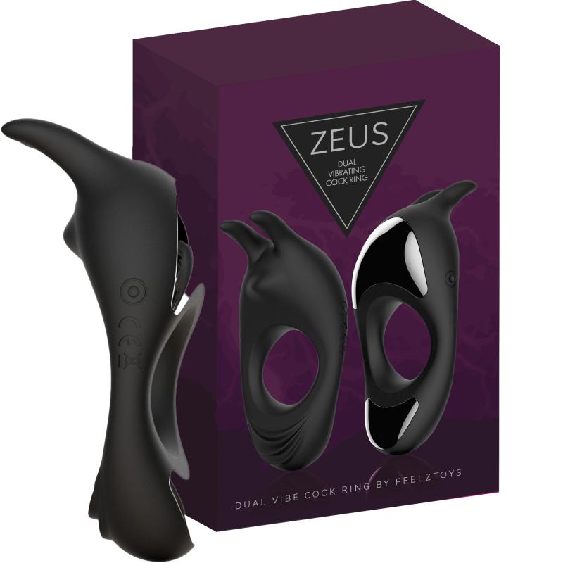 - Zeus Dual Vibe Cock Ring Black 2