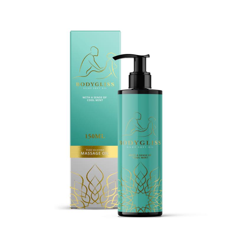 Image of BodyGliss - Massageöl und Gleitmittel in 1 Kühle Minze - 150 ml