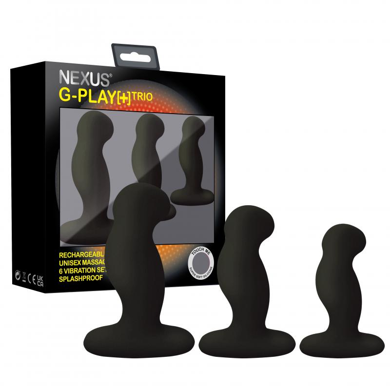Image of Nexus - G-Play Trio Plus Unisex Vibrator Pack - S/M/L