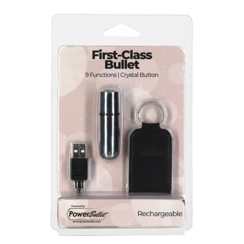 - First Class Mini Bulllet with Crystal 9 Function Silver 3