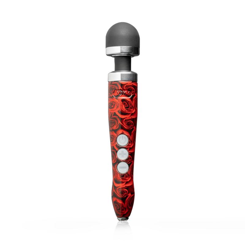 Doxy  Die Cast 3R Rechargeable Wand Massager Rose Pattern