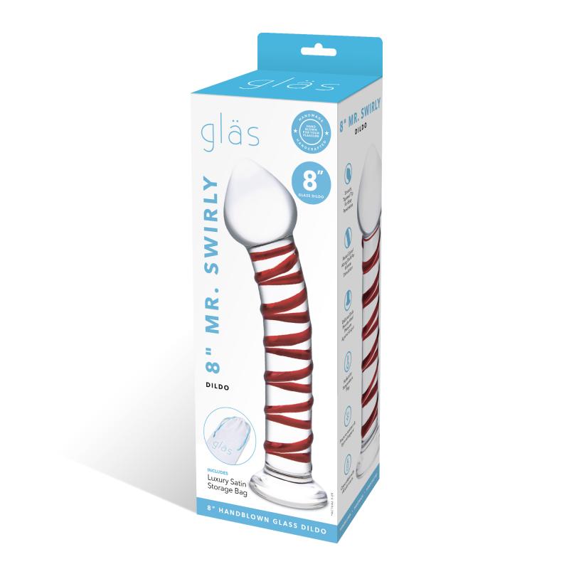 Glas - Mr. Swirly Dildo 20,3 cm 3