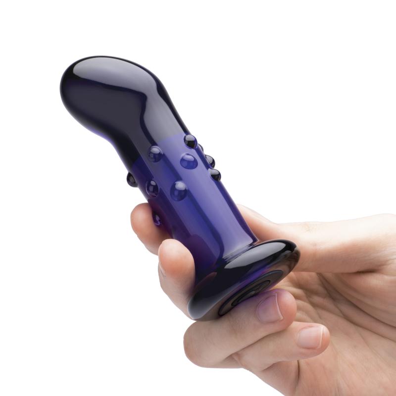 Glas - Rechargeable Remote Controlled Vibrating Dotted  G-Sp 2