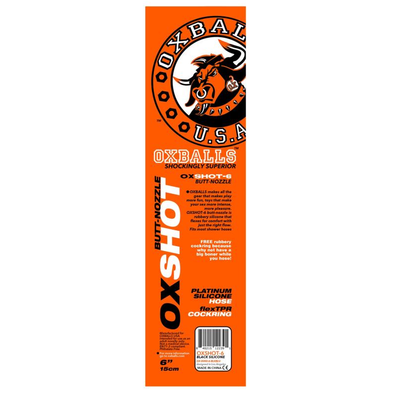 - Oxshot Butt-Nozzle Shower Hose 6 inch & Flex Cockring 3