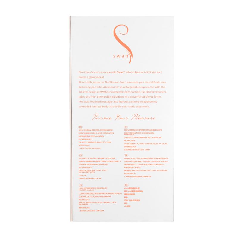 Swan - The Blossom Swan Rotating & Vibrating Peach 4