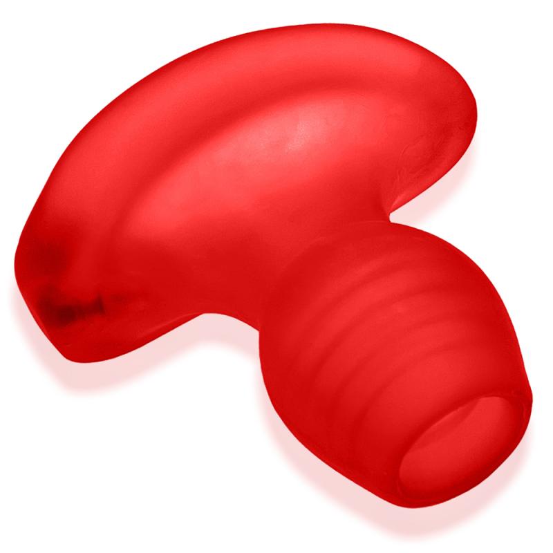 - Glowhole-2 Hollow Buttplug with Led Insert Red Morph Large 3