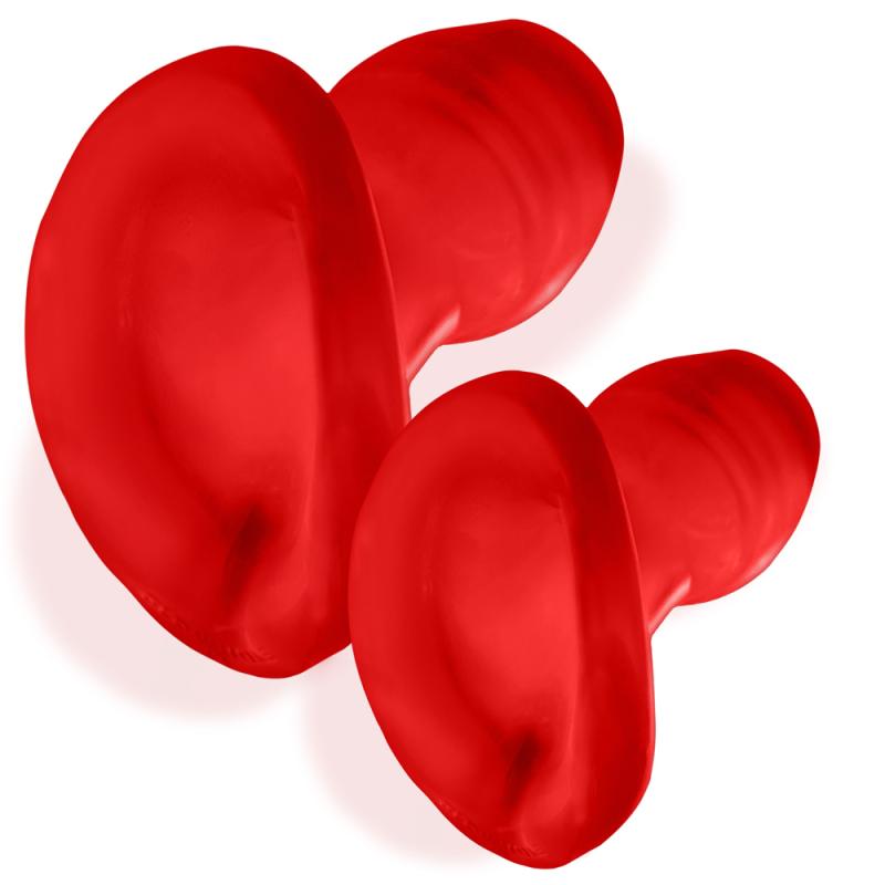 - Glowhole-2 Hollow Buttplug with Led Insert Red Morph Large 2