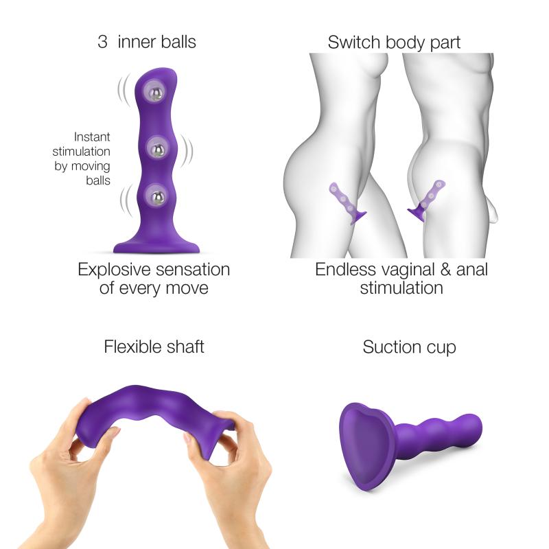- Dildo Geisha Ball Purple M 3