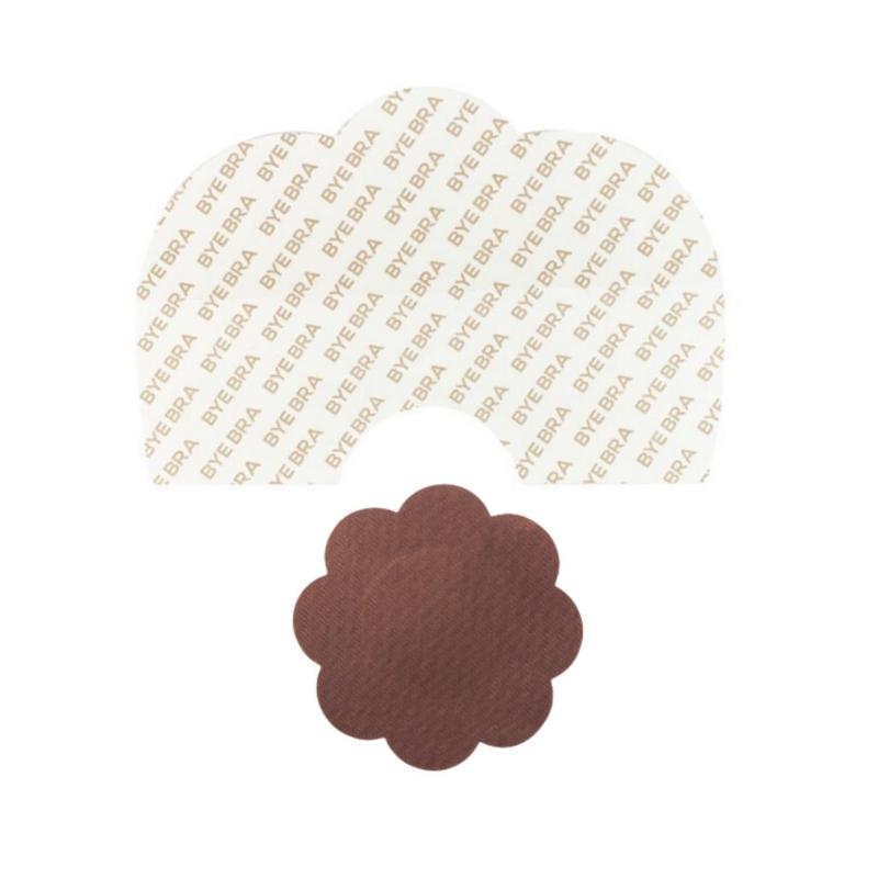 - Breast Lift Tape + Satin Nipple Covers Brown 5